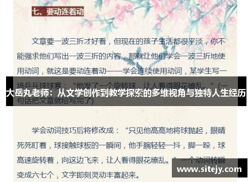 大岳丸老师：从文学创作到教学探索的多维视角与独特人生经历